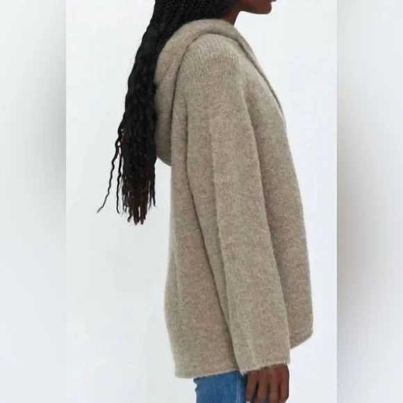 NWT Pistola ELENA OVERSIZED HOODIE - TAUPE. Size Medium/Large - Picture 6 of 10